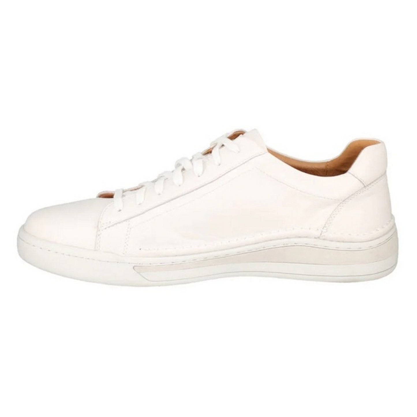 White - Lifestyle - Josef Seibel Mens Cleve 02 Leather Trainers