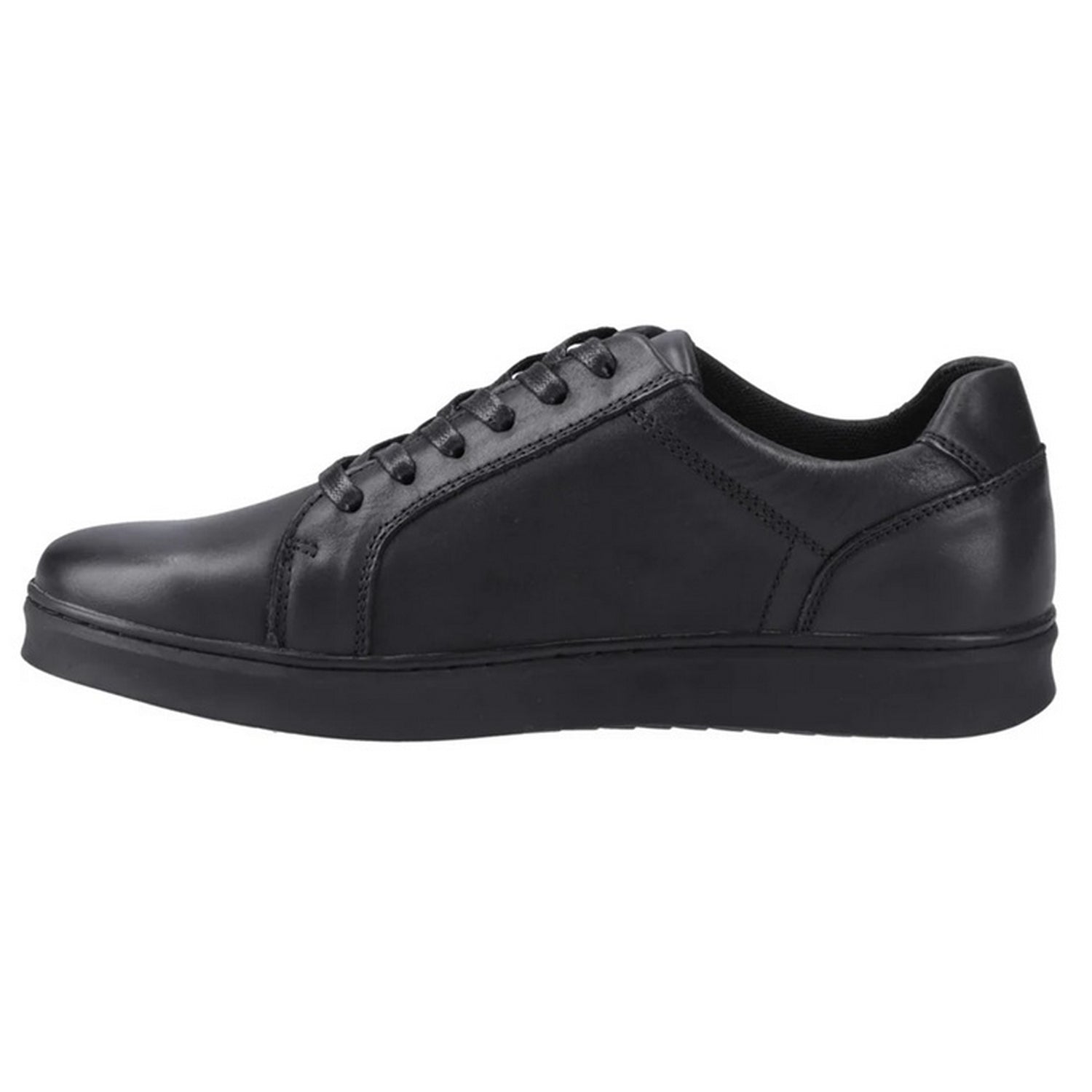 Black - Lifestyle - Hush Puppies Mens Madden Leather Trainers