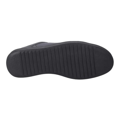 Black - Pack Shot - Hush Puppies Mens Madden Leather Trainers