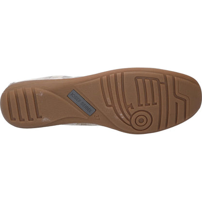 Cream - Close up - Josef Seibel Womens-Ladies Fenja Leather Pumps