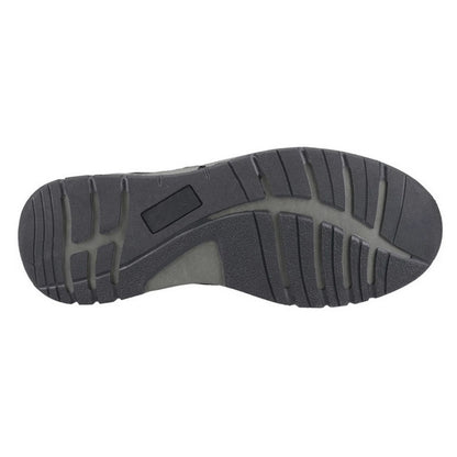 Black - Pack Shot - Hush Puppies Mens Nelson Leather Lace Up Trainers
