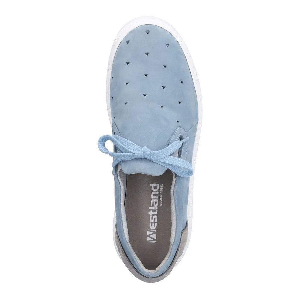 Sky Blue-Mint Kombi - Lifestyle - Josef Seibel Womens-Ladies Helsinki Nubuck Trainers
