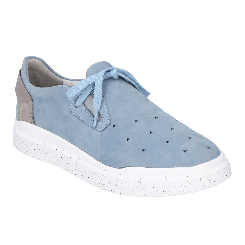 Sky Blue-Mint Kombi - Front - Josef Seibel Womens-Ladies Helsinki Nubuck Trainers