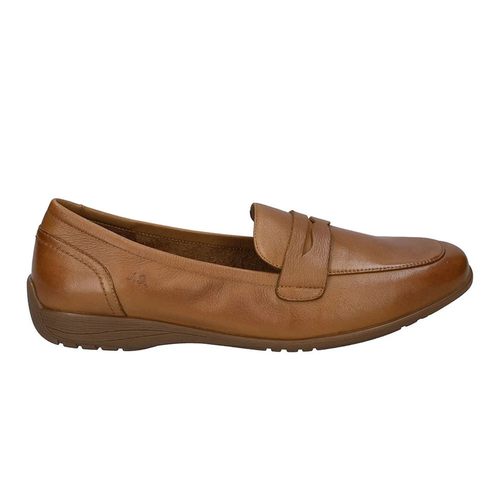 Camel Brown - Side - Josef Seibel Womens-Ladies Fenja 22 Leather Loafers
