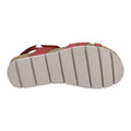 Red - Close up - Josef Seibel Womens-Ladies Lucie Leather Sandals