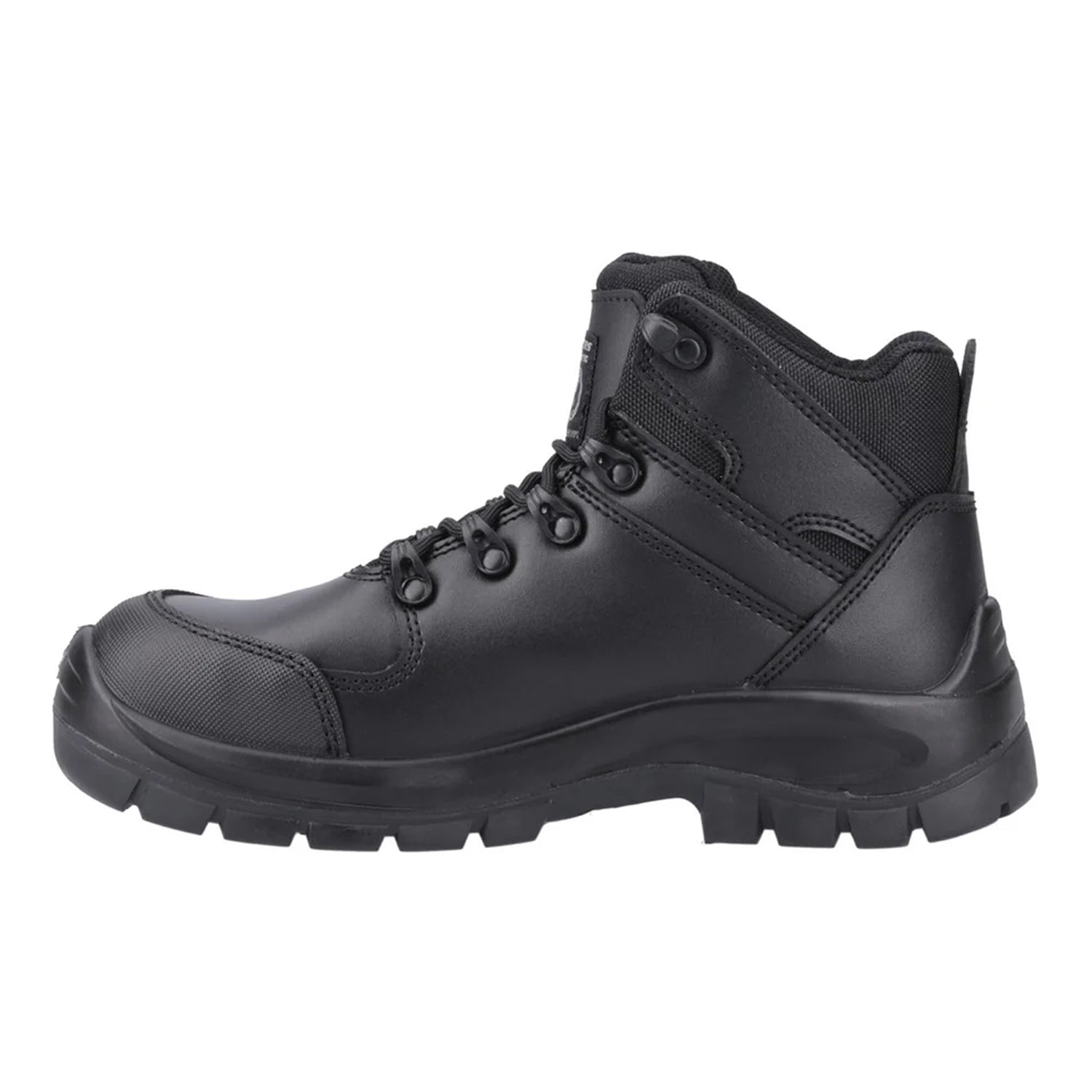 Black - Side - Skechers Mens Trophus Kilram Leather Wear to Work Safety Boots