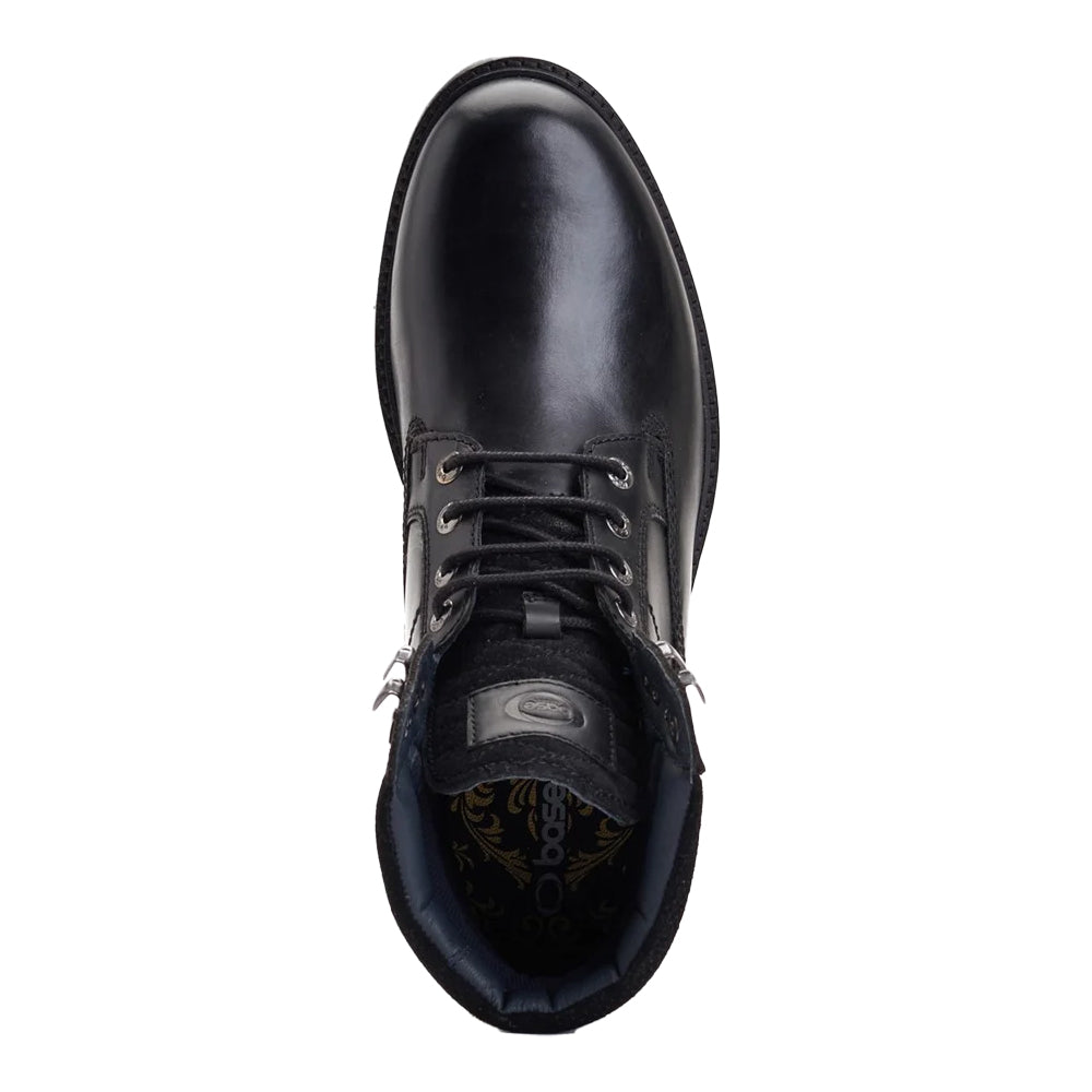 Black - Lifestyle - Base London Mens Bradley Leather Ankle Boots