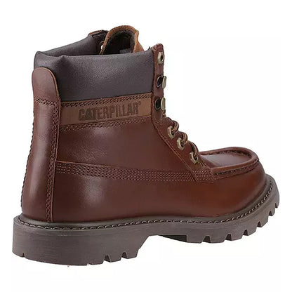 Nuthatch - Back - CAT Lifestyle Mens Colorado Full Grain Leather Moc Toe Safety Boots