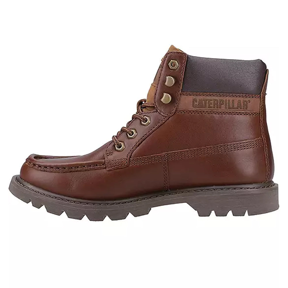 Nuthatch - Side - CAT Lifestyle Mens Colorado Full Grain Leather Moc Toe Safety Boots