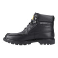 Black - Side - CAT Lifestyle Mens Colorado Full Grain Leather Moc Toe Safety Boots