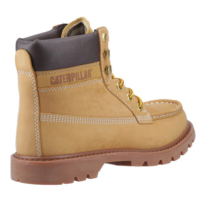 Honey Reset - Back - CAT Lifestyle Mens Colorado Full Grain Leather Moc Toe Safety Boots