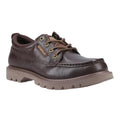 Dark Brown - Front - CAT Lifestyle Mens Colorado Leather Moc Toe Shoes