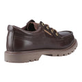 Dark Brown - Back - CAT Lifestyle Mens Colorado Leather Moc Toe Shoes