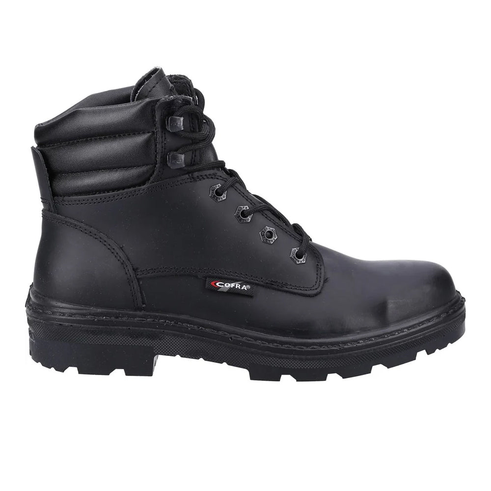 Black - Side - Cofra Mens Hull BIS Leather Safety Boots