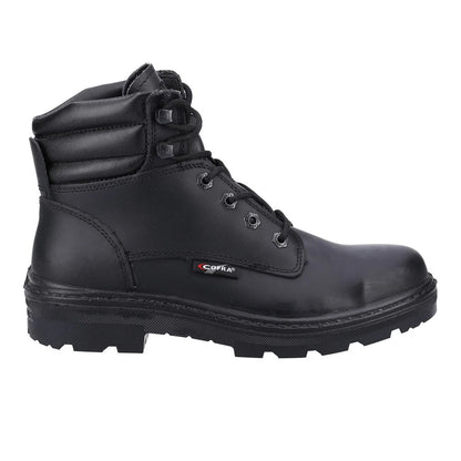 Black - Side - Cofra Mens Hull BIS Leather Safety Boots