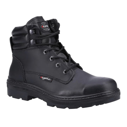 Black - Front - Cofra Mens Hull BIS Leather Safety Boots