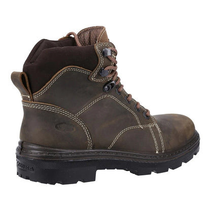 Brown - Back - Cofra Unisex Adult Land Nubuck Safety Boots