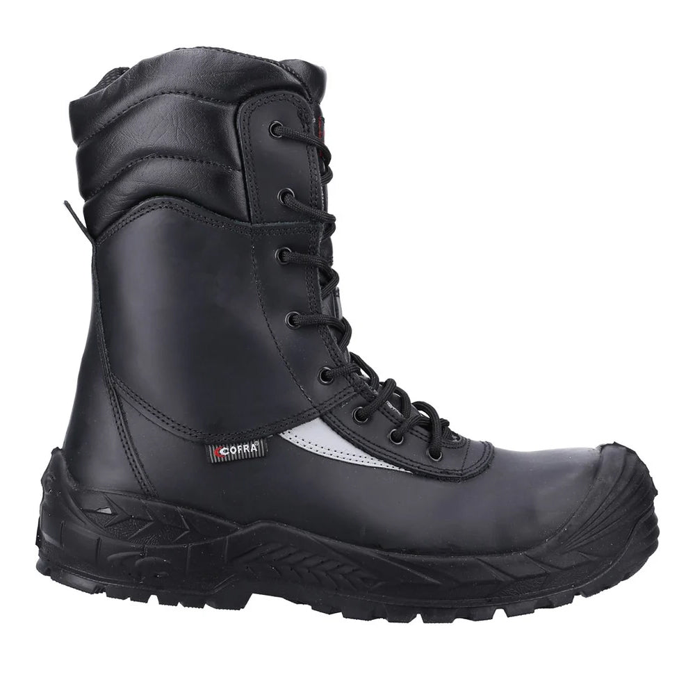 Black - Side - Cofra Mens Off Shore Leather Safety Boots