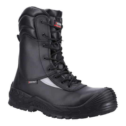 Black - Front - Cofra Mens Off Shore Leather Safety Boots