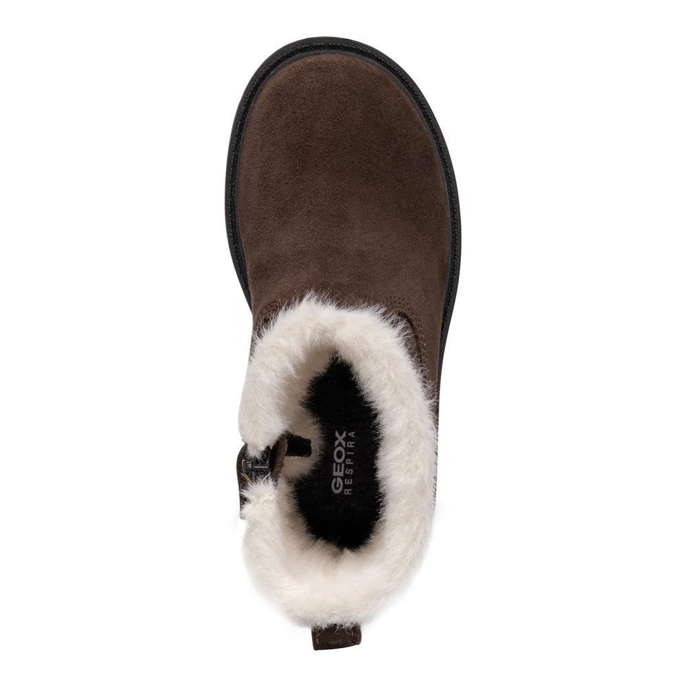 Chestnut - Lifestyle - Geox Girls J Shaylax G Suede Ankle Boots