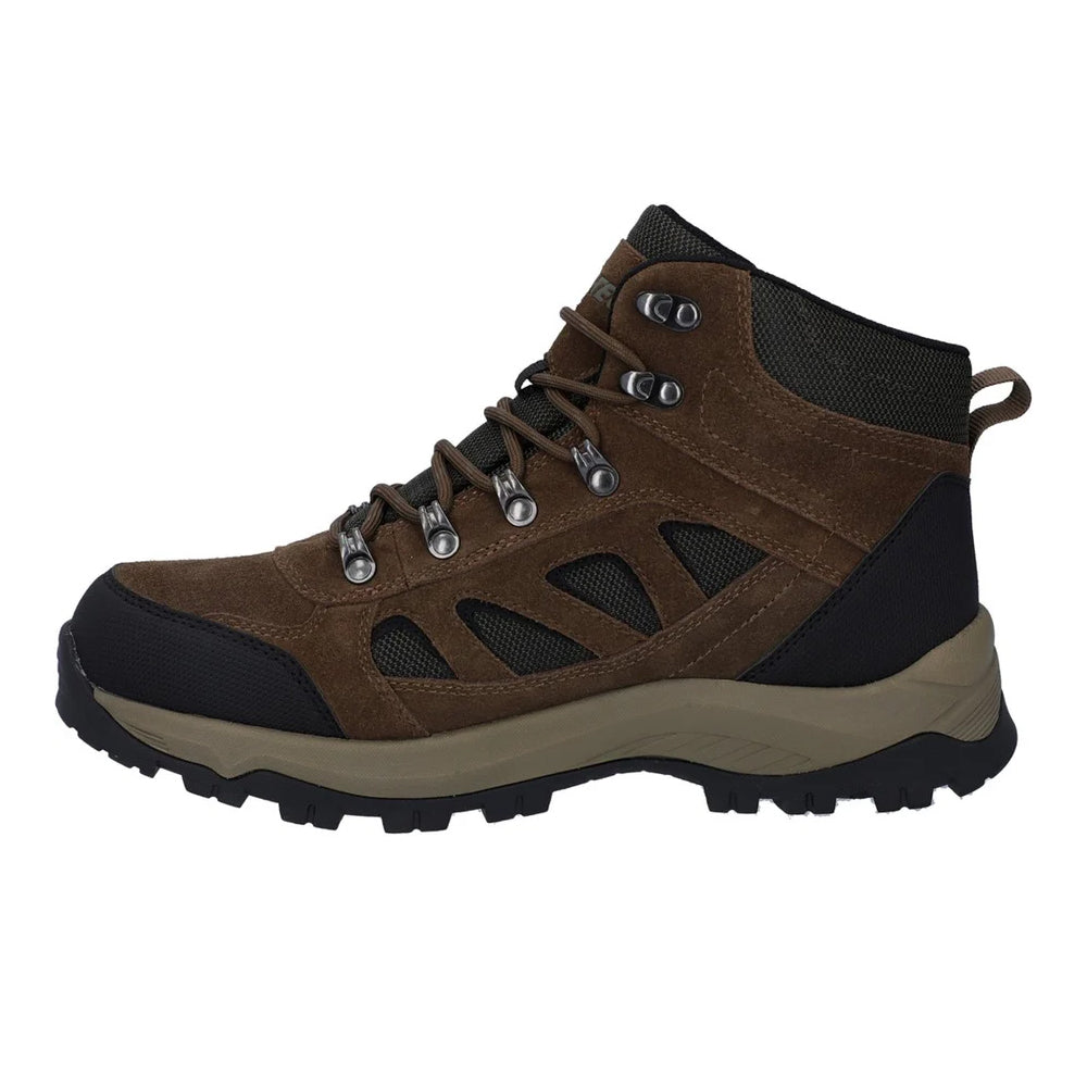 Smokey Brown-Khaki - Lifestyle - Hi-Tec Mens Bandera Expedition Suede Mid Cut Wide Boots