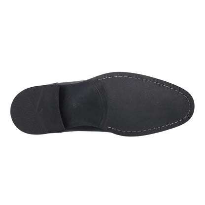 Black - Side - Hush Puppies Mens Declan Leather Ankle Boots