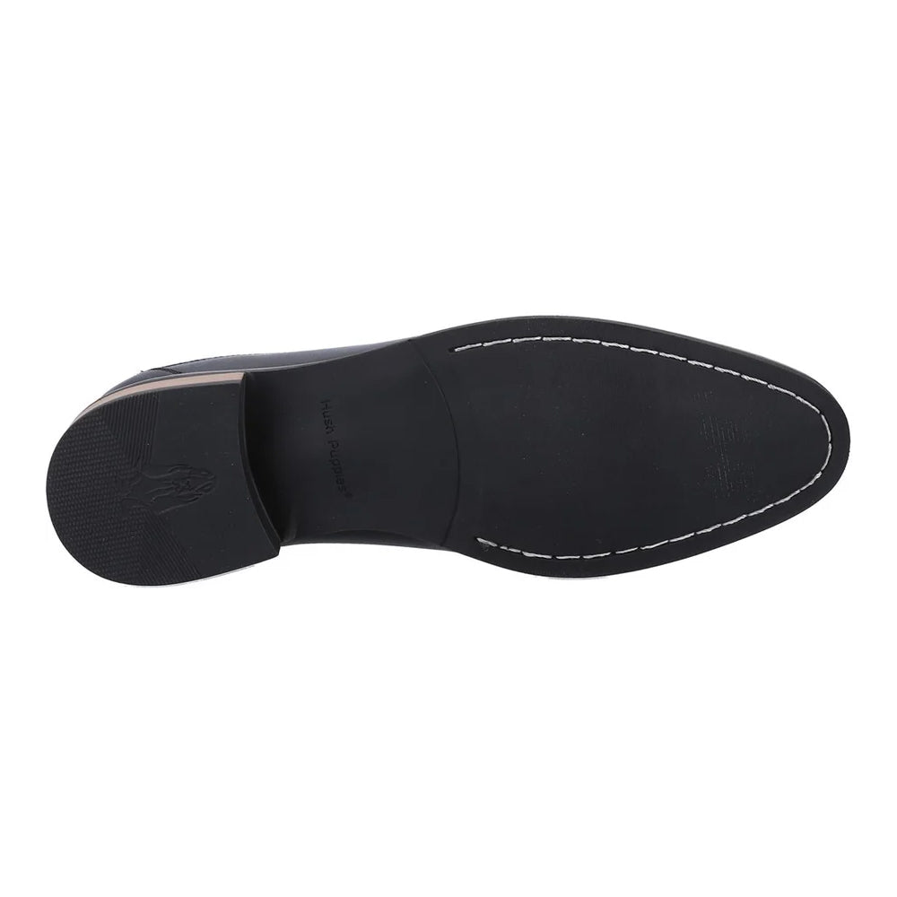 Black - Side - Hush Puppies Mens Diego Leather Chelsea Boots