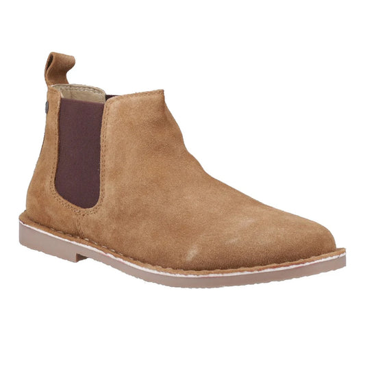 Cognac - Front - Jack And Jones Mens Bravo Suede Chelsea Boots