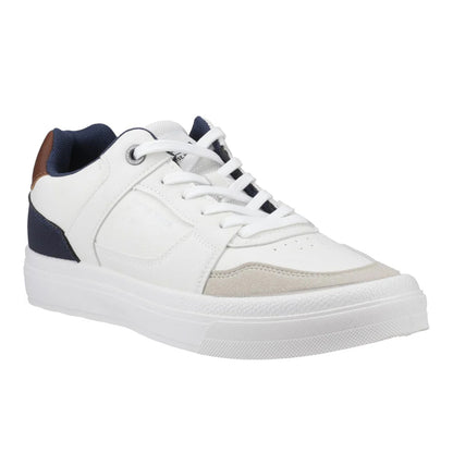White - Front - Jack And Jones Mens Barton Combo Trainers