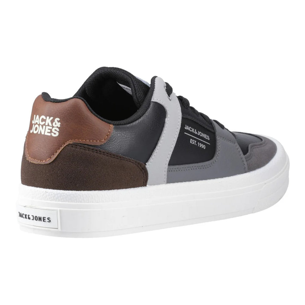 Anthracite - Back - Jack And Jones Mens Barton Combo Trainers
