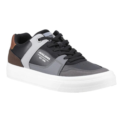 Anthracite - Front - Jack And Jones Mens Barton Combo Trainers