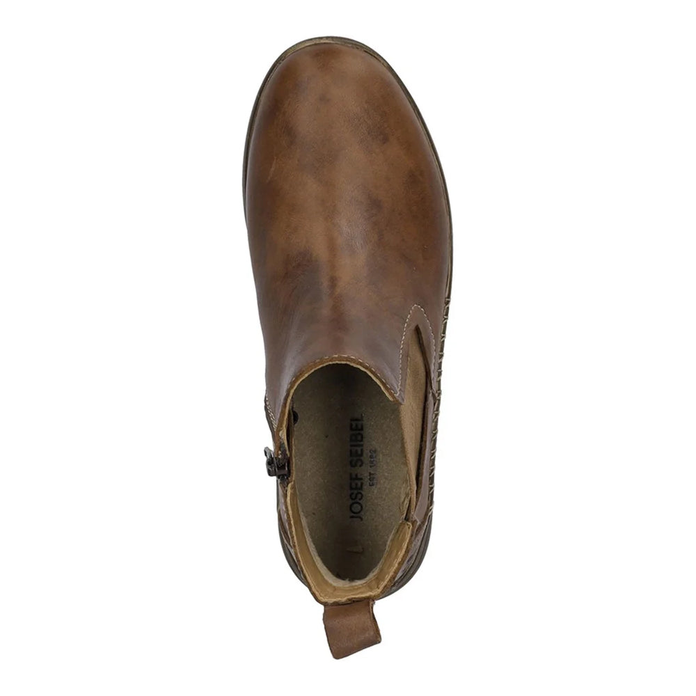 Brown Cognac - Pack Shot - Josef Seibel Womens-Ladies Conny 57 Leather Chelsea Boots