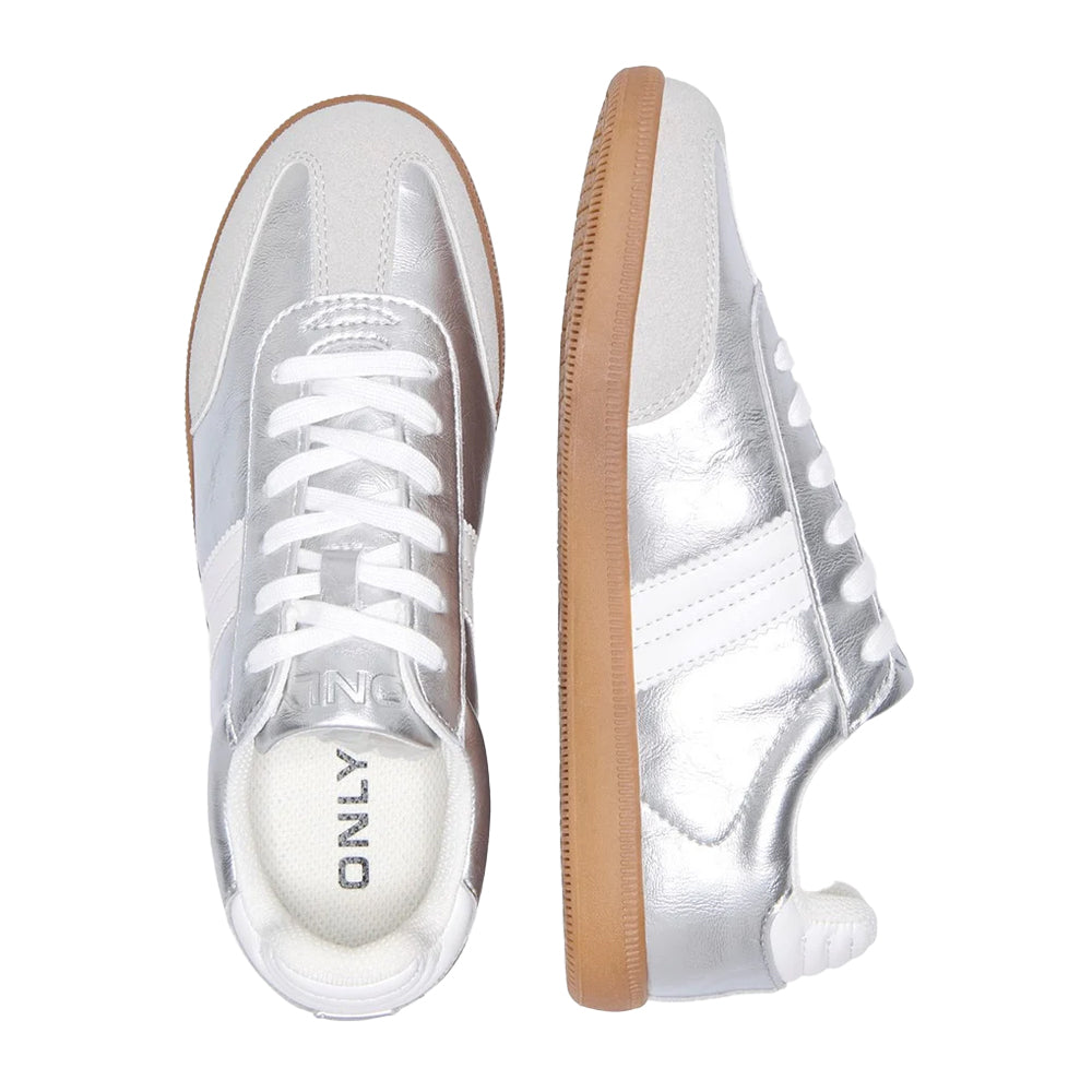 Silver - Lifestyle - Only Womens-Ladies Amber Trainers