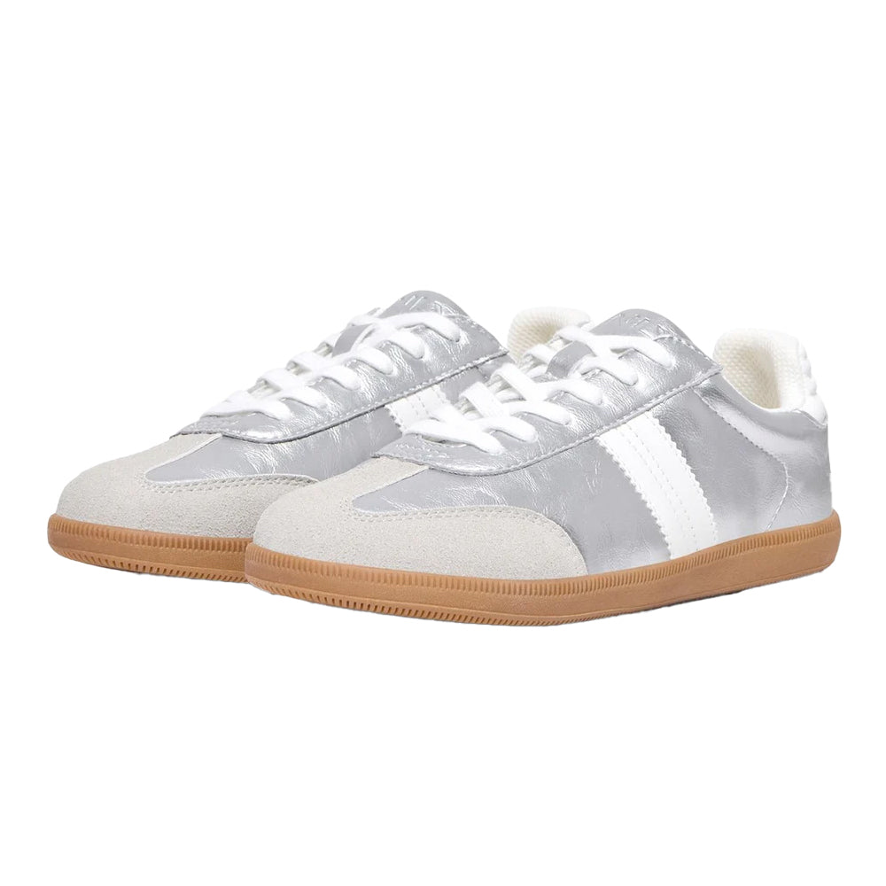Silver - Front - Only Womens-Ladies Amber Trainers