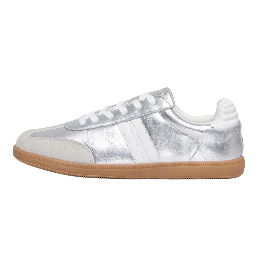 Silver - Side - Only Womens-Ladies Amber Trainers