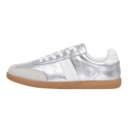 Silver - Side - Only Womens-Ladies Amber Trainers