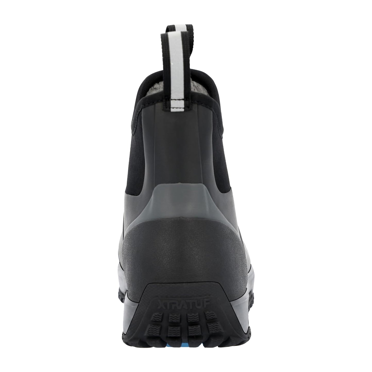 Black - Back - Xtratuf Mens Rubber Ankle Snow Boots