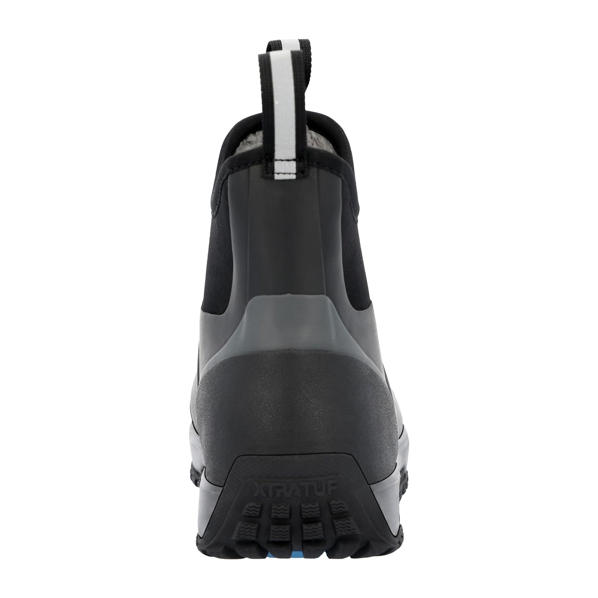 Black - Back - Xtratuf Mens Rubber Ankle Snow Boots