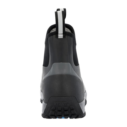 Black - Back - Xtratuf Mens Rubber Ankle Snow Boots