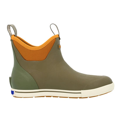 Olive - Side - Xtratuf Mens Camping Ankle Deck Boots