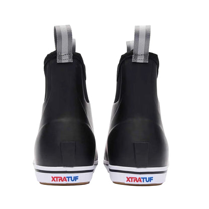 Black - Back - Xtratuf Mens Ankle Deck Boots