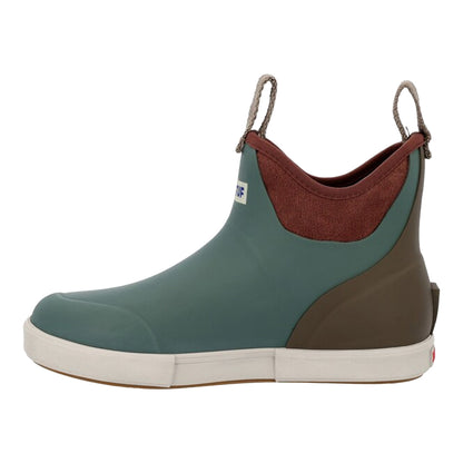 Vintage Sage Green - Side - Xtratuf Womens-Ladies Vintage Ankle Deck Boots