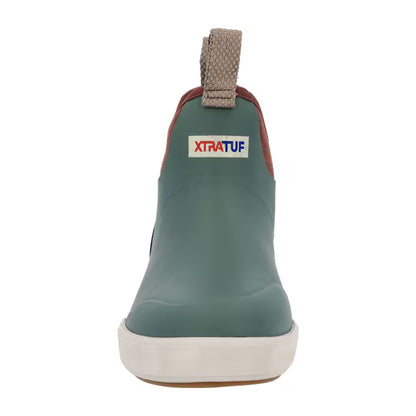 Vintage Sage Green - Pack Shot - Xtratuf Womens-Ladies Vintage Ankle Deck Boots