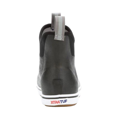 Black - Back - Xtratuf Womens-Ladies Ankle Deck Boots