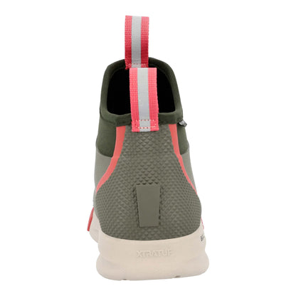 Olive - Back - Xtratuf Womens-Ladies Sports Ankle Deck Boots