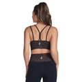 Black-Brown - Back - Skechers Womens-Ladies Go Walk Cheetah Sports Bra