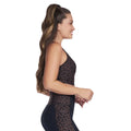 Black-Brown - Side - Skechers Womens-Ladies Go Walk Cheetah Sports Bra