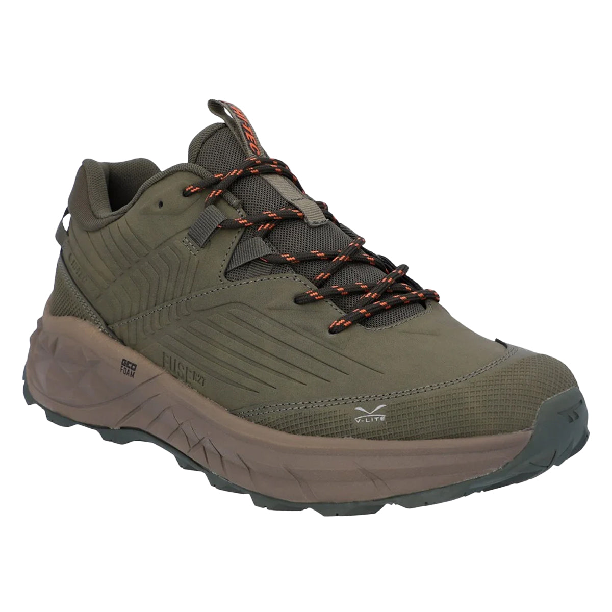 Light Olive - Front - Hi-Tec Mens Fuse Trek Walking Shoes