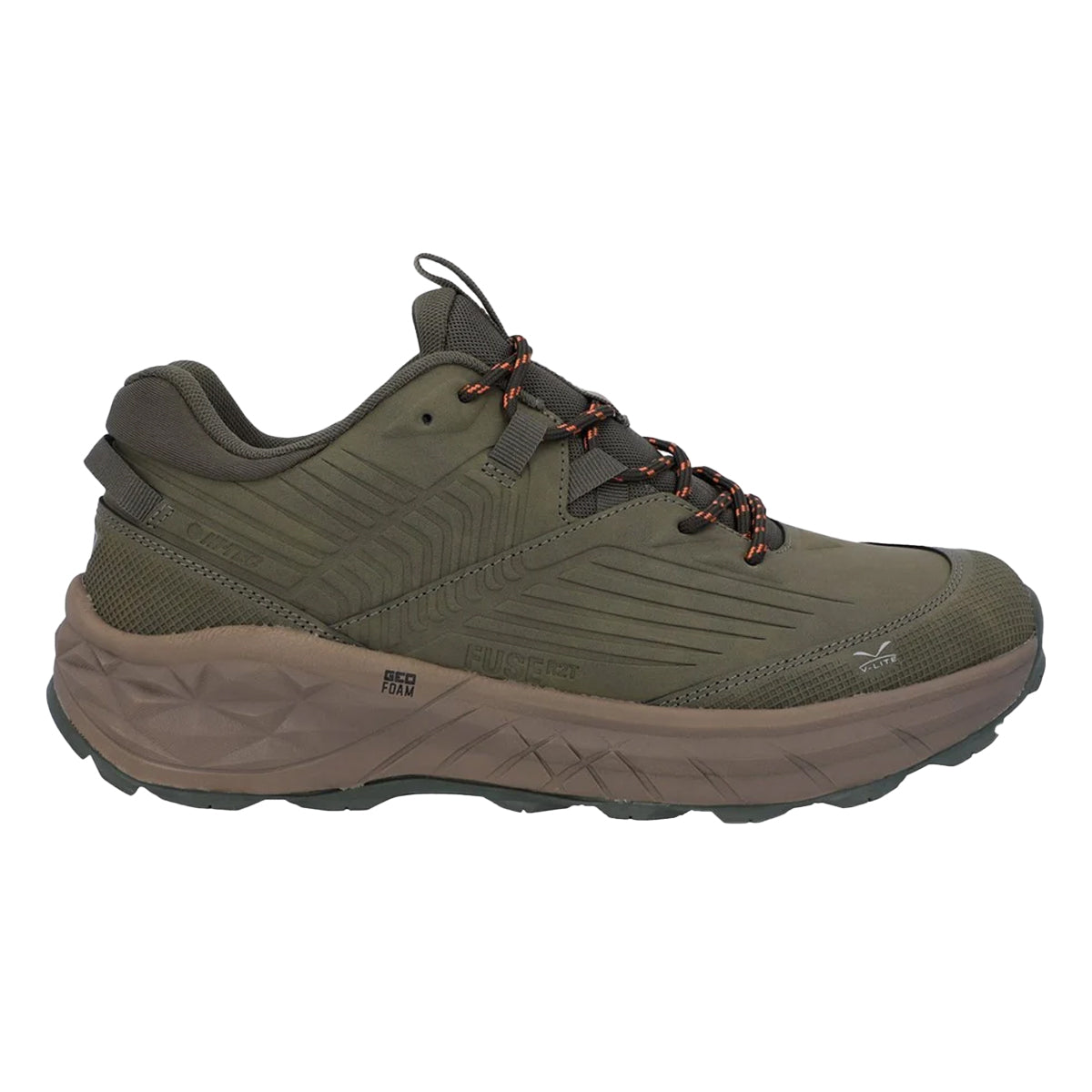 Light Olive - Lifestyle - Hi-Tec Mens Fuse Trek Walking Shoes