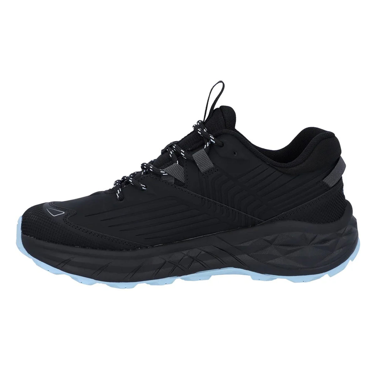 Black-Blue Fog - Side - Hi-Tec Mens Fuse Trek Walking Shoes